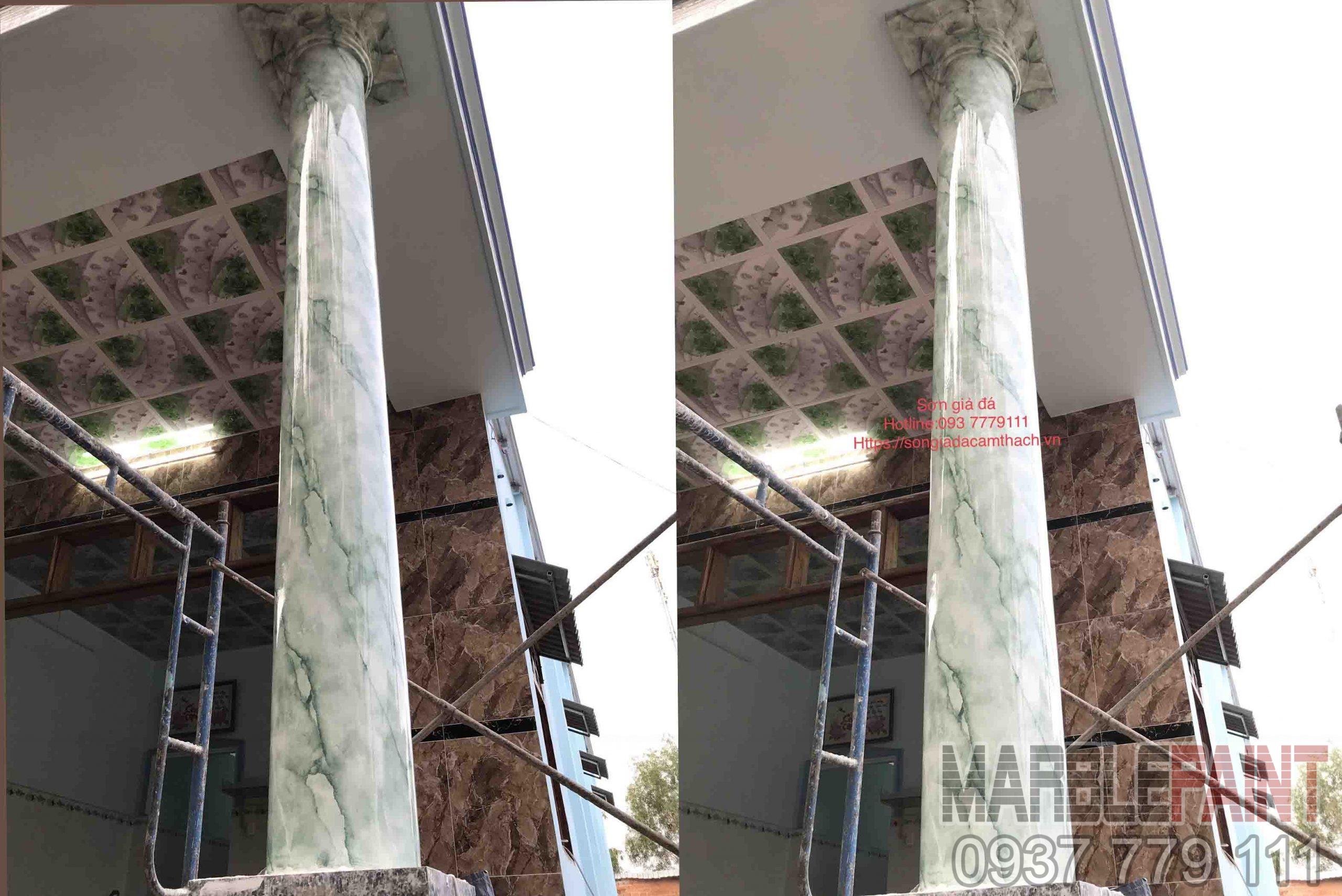 cột giả đá cẩm thạch