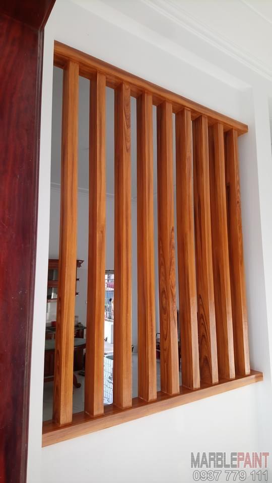 Sơn giả gỗ cửa sắt